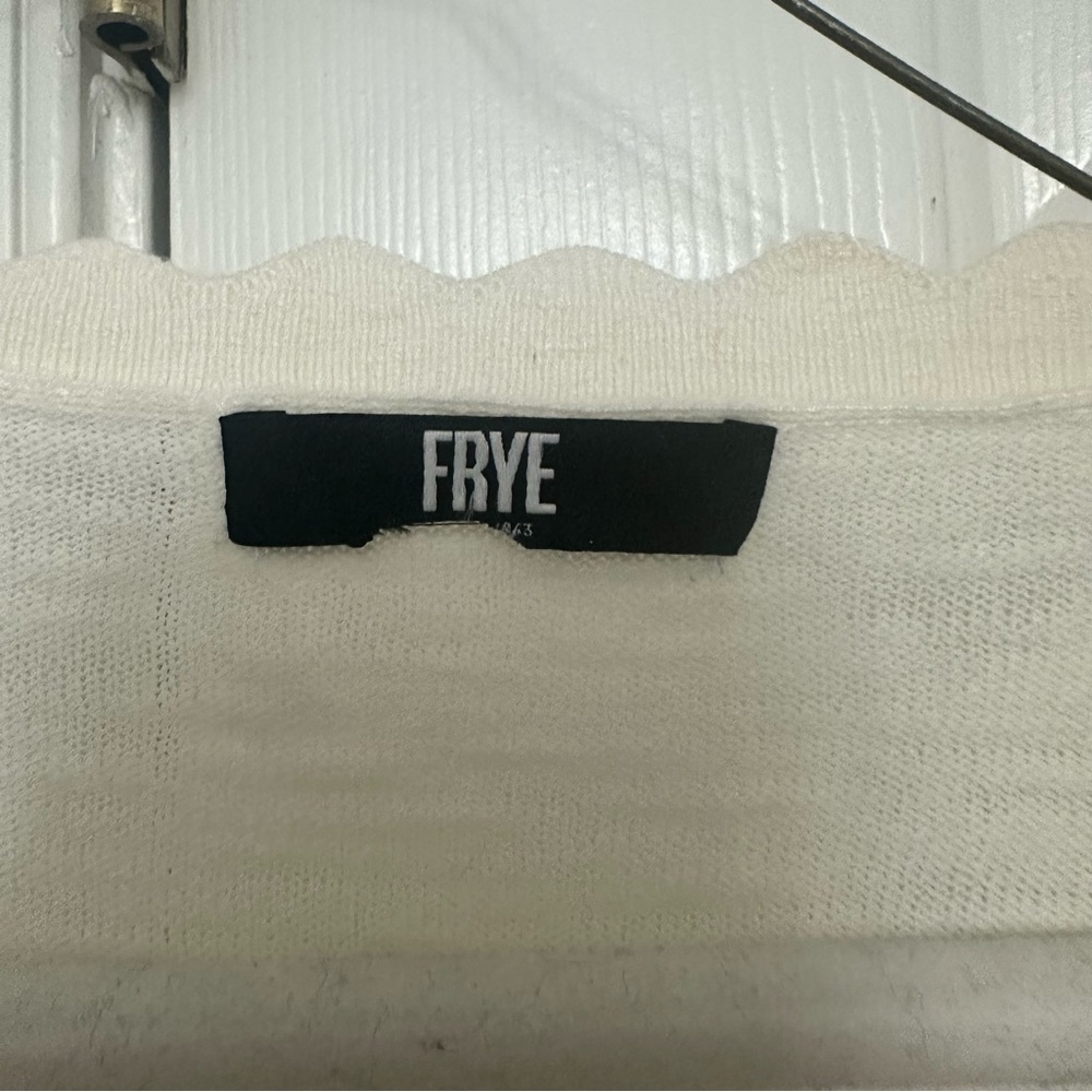 Frye Cream Open-Front Cardigan - Picture 3 of 4